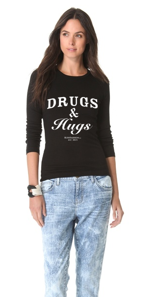 Bluza Drugs & Hugs - Negru